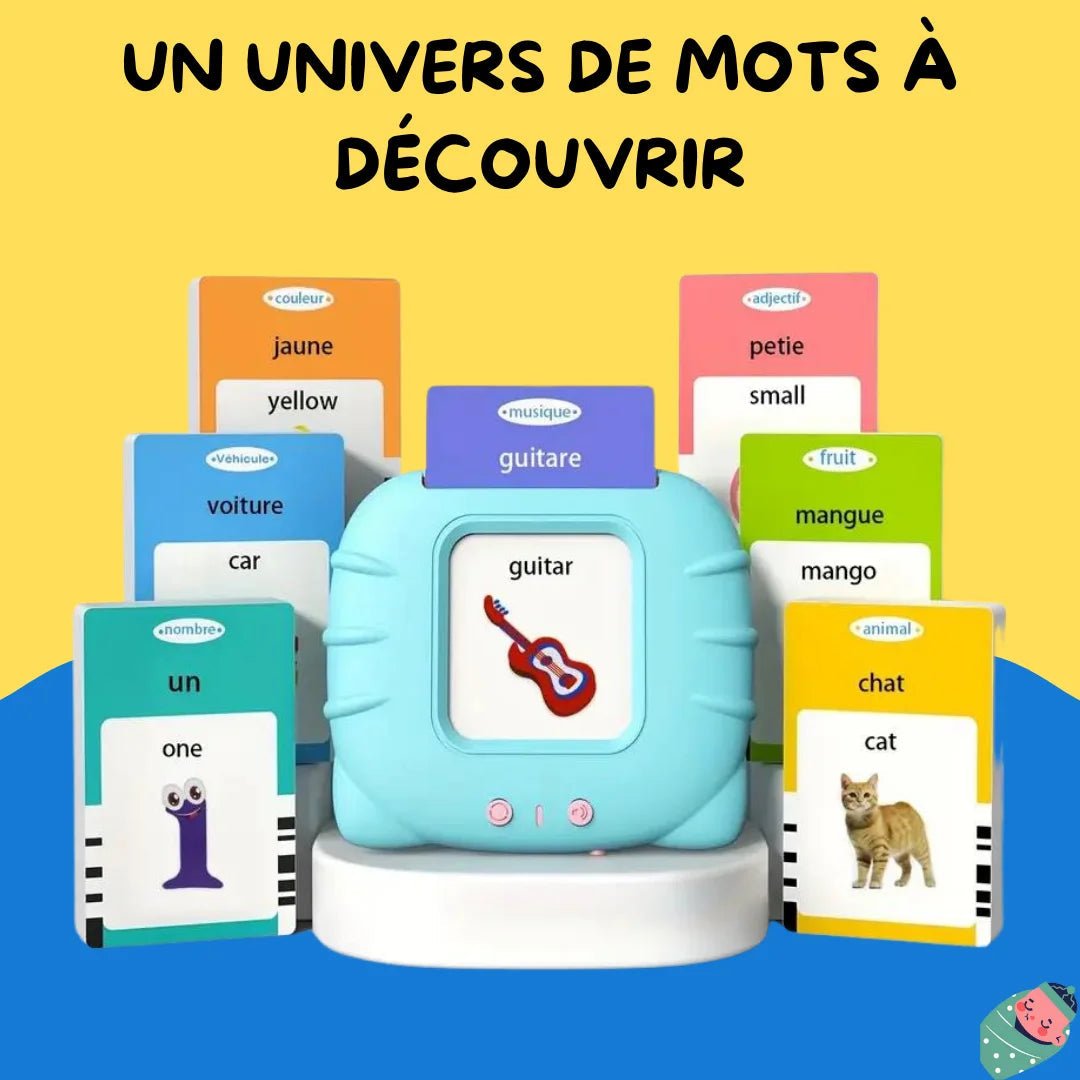 LECTEUR DE CARTES ÉDUCATIF FRANÇAIS - ANGLAIS - Jeux Montessori