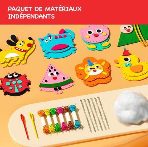MiniCouture - Kit de Couture Ultime pour Enfants - Jeux Montessori