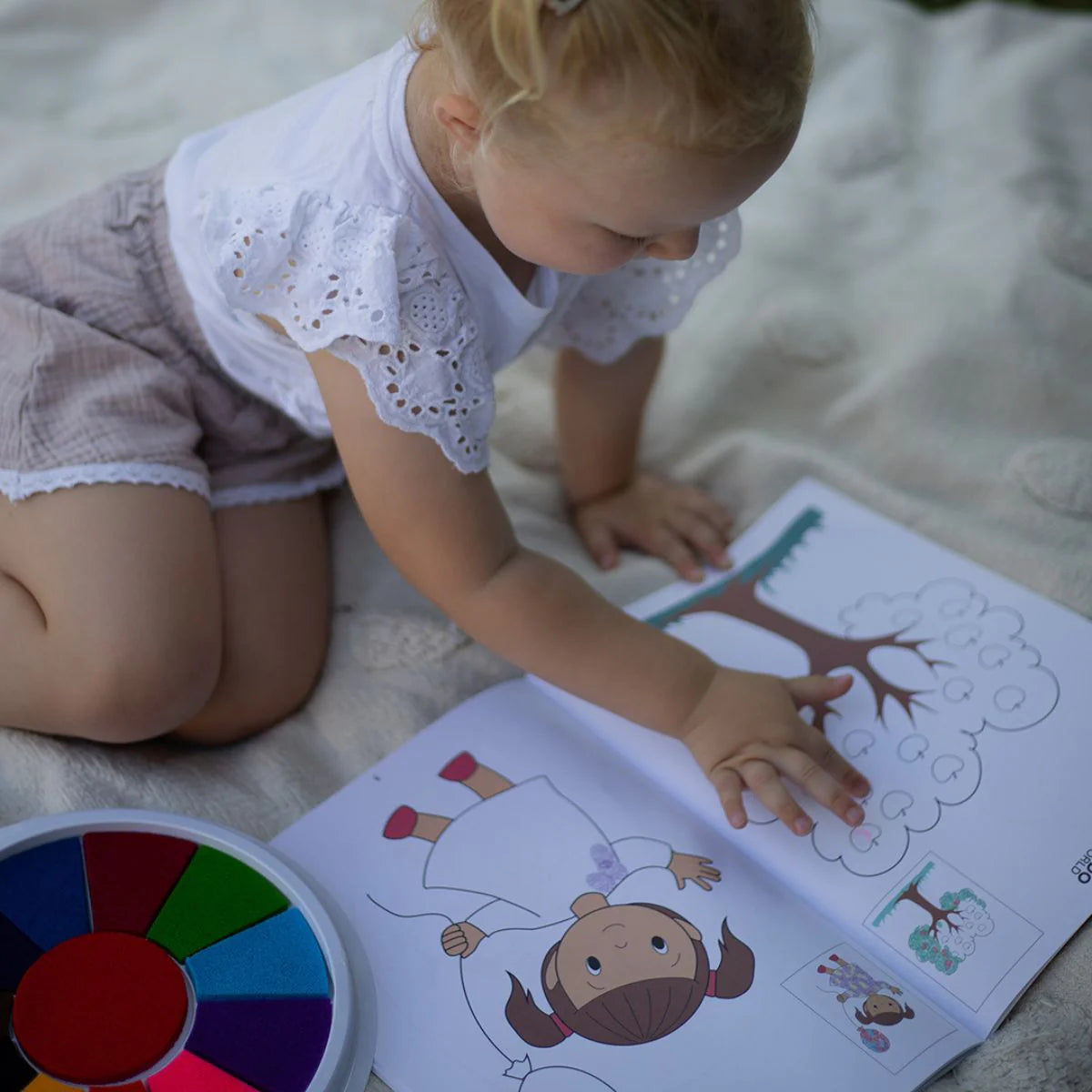 Kit de peinture au doigt montessori