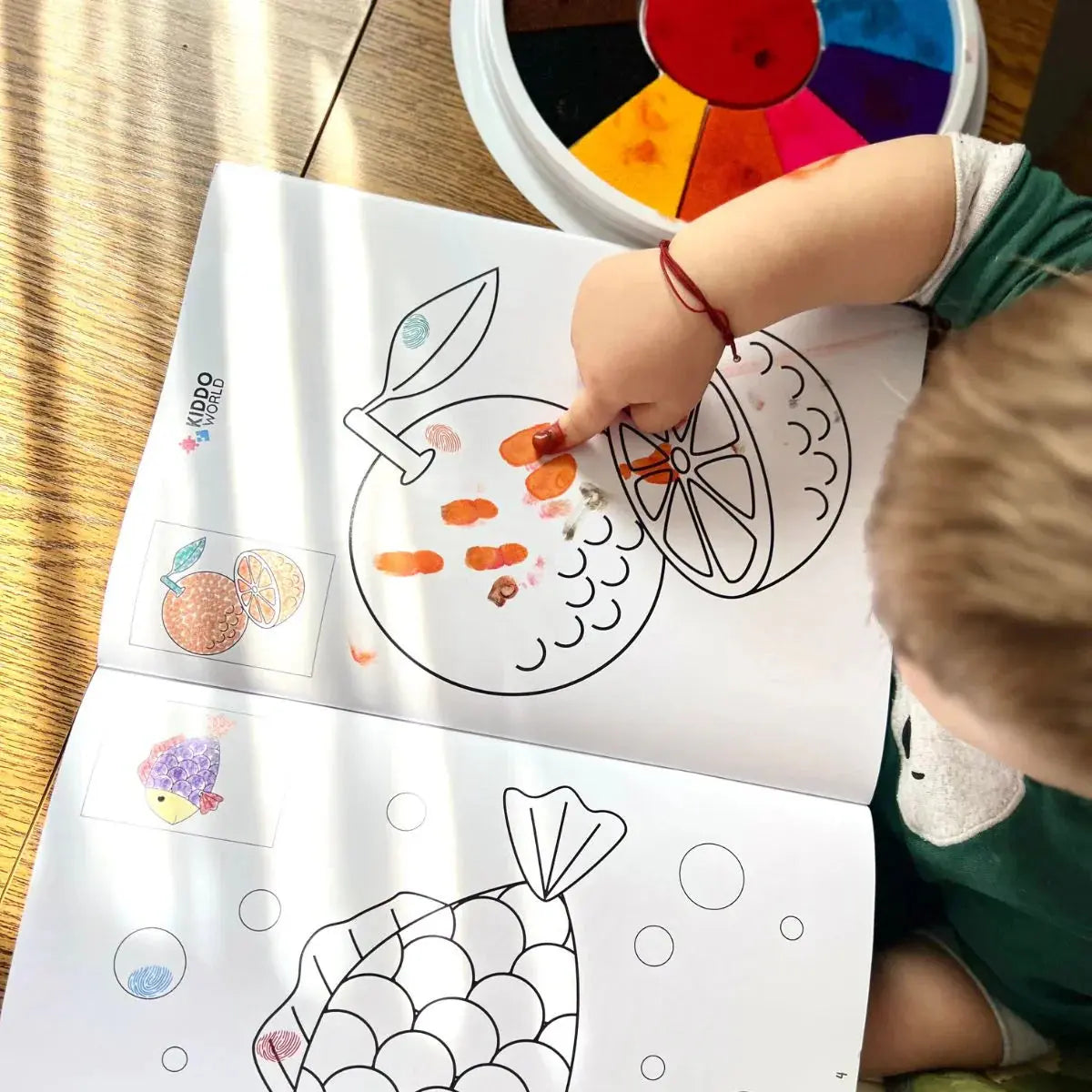 Kit de peinture au doigt montessori Jeux Montessori