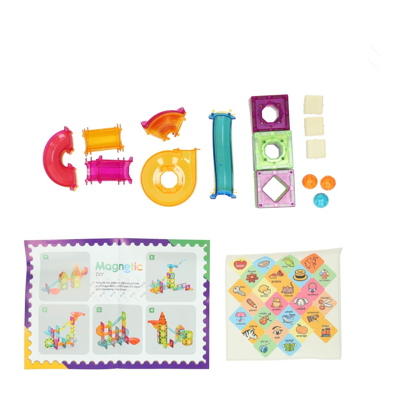 Jeu de Construction Magnétique DIY Jeux Montessori