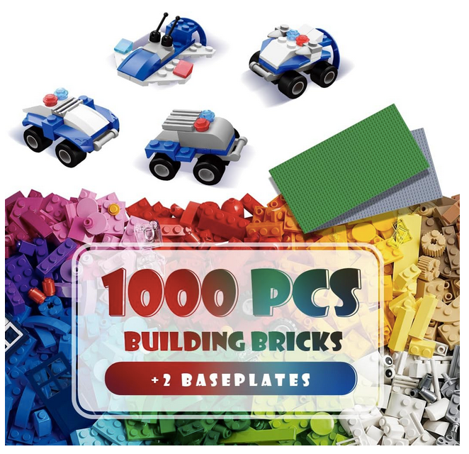 Bricks - Blocks De construction 1000 PCS Jeux Montessori