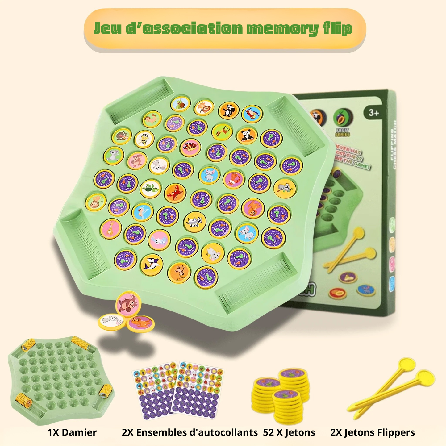 Jeu d’association memory flip Jeux Montessori