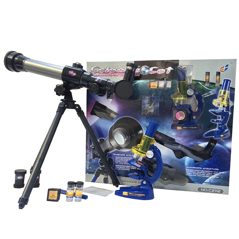 Kit Science 2-en-1 : Microscope & Télescope Jeux Montessori