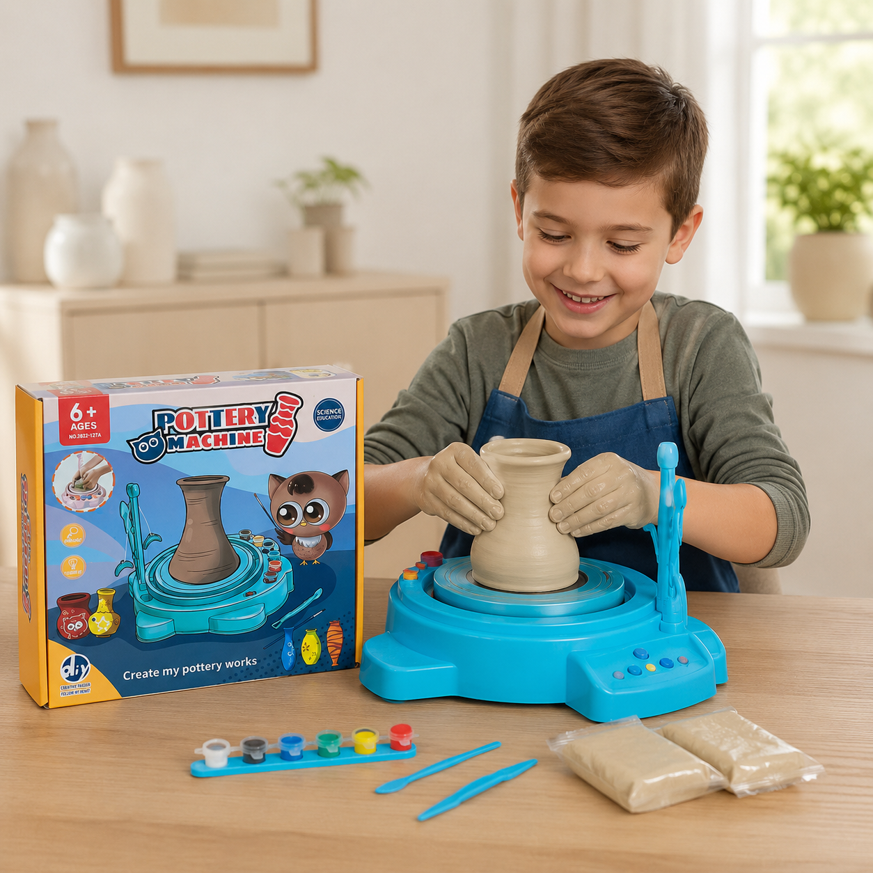 CréaPotte™ – Le Kit de Poterie Magique pour Enfants