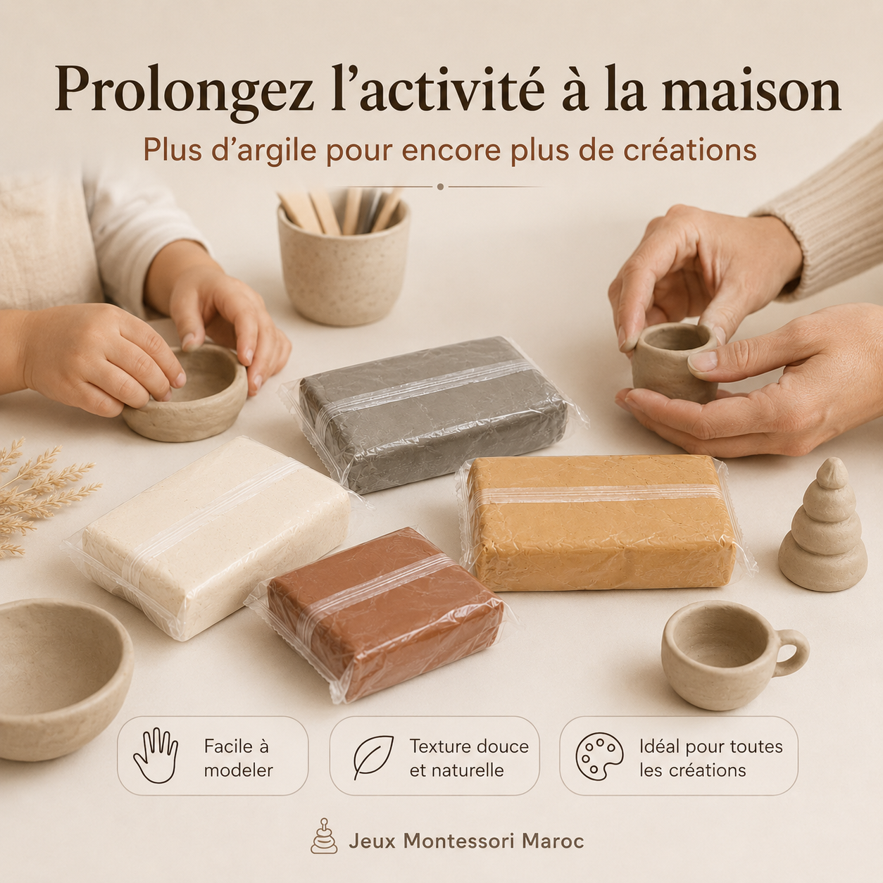 Packs de recharge– CréaPotte™ 4pcs Jeux Montessori