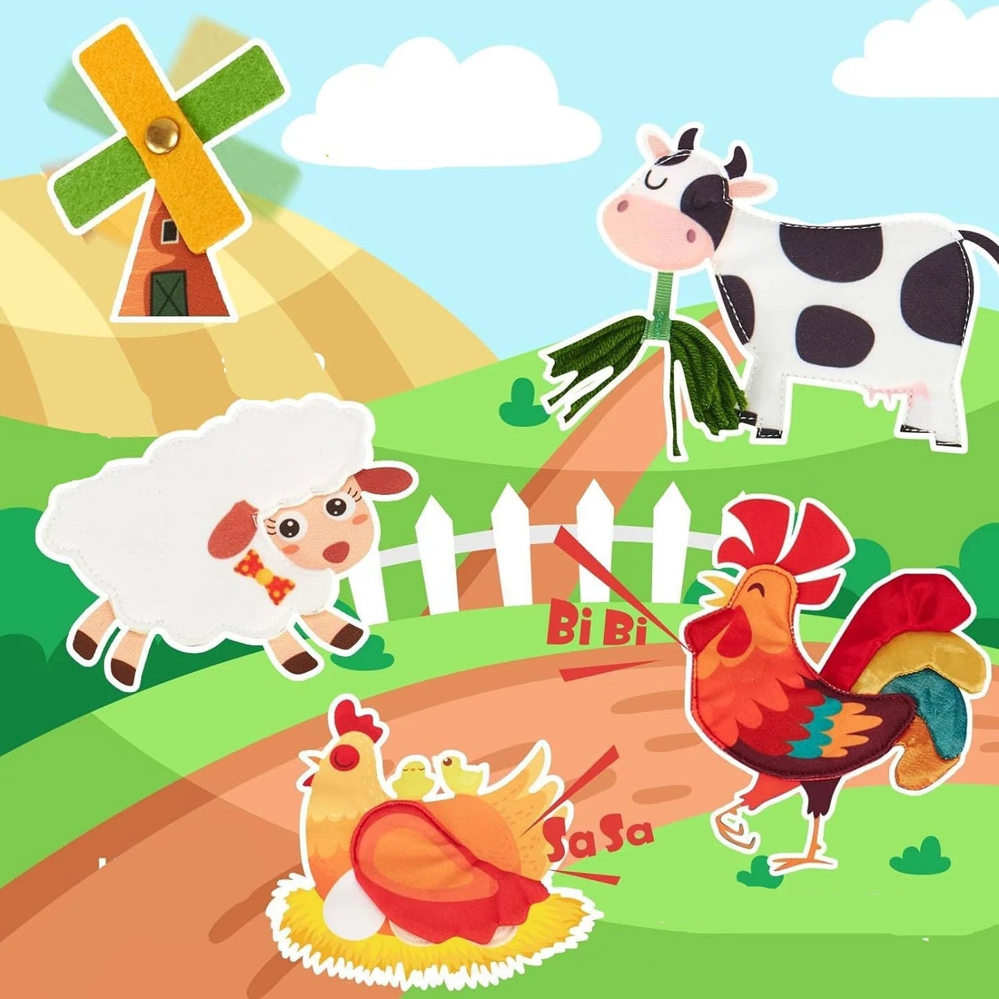 Livre éducatif Montessori sur les histoires de la ferme Jeux Montessori