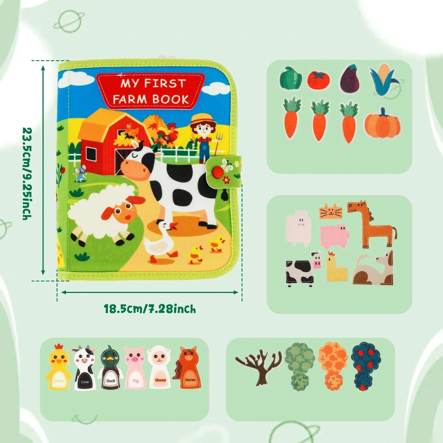 Livre éducatif Montessori sur les histoires de la ferme Jeux Montessori