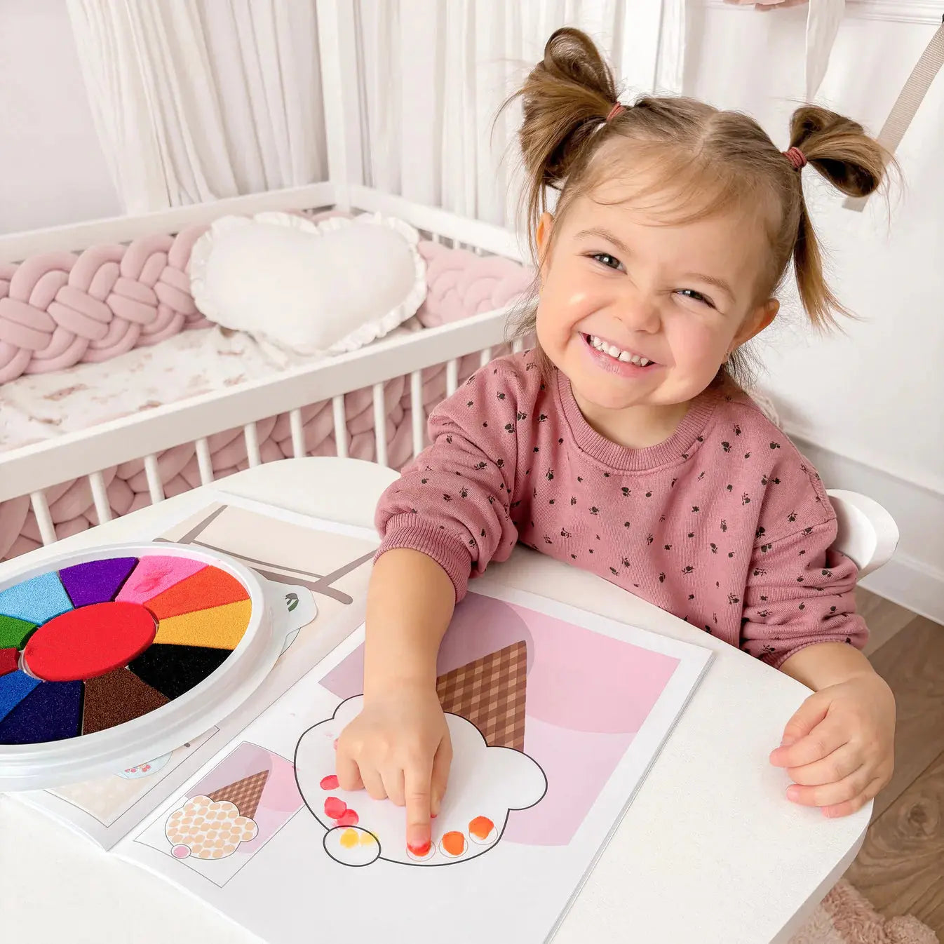 Kit de peinture au doigt montessori Jeux Montessori