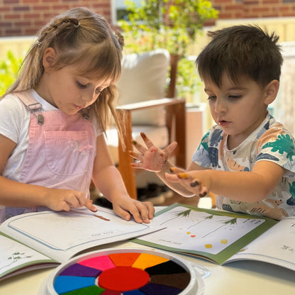 Kit de peinture au doigt montessori - Jeux Montessori