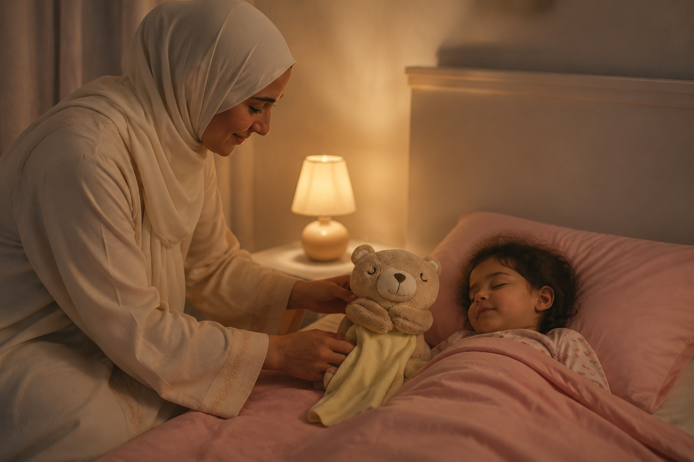 Doudou coranique avec veilleuse et moniteur bébé
