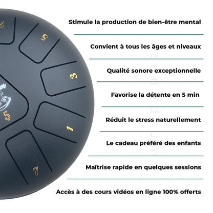 Tongue Drum - instrument musique montessori - Jeux Montessori